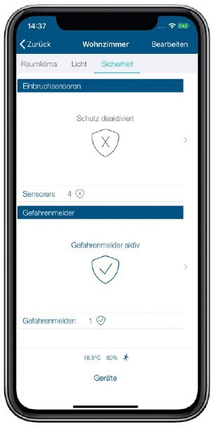 Screenshot App: Sicherheitsstatus