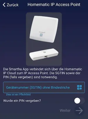 Screenshot Smartha App - Integration - 2