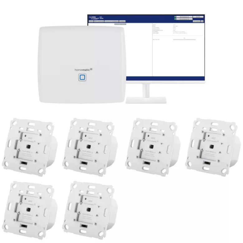 CCU3 Rolladensteuerung Komplettpaket fr 6 Rollden