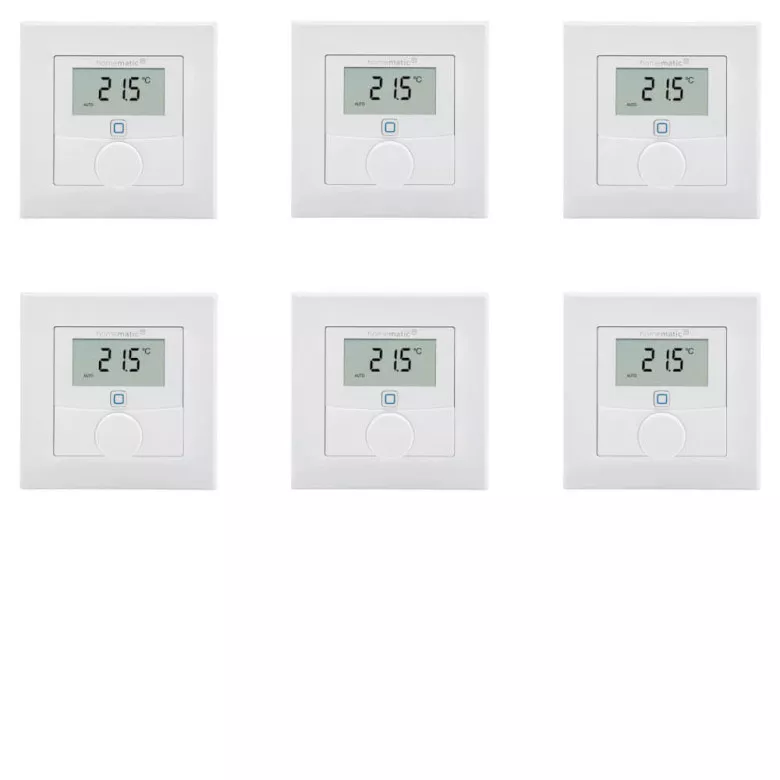 Homematic IP Erweiterungsset Wandthermostat (Bat.) - 6 Rume