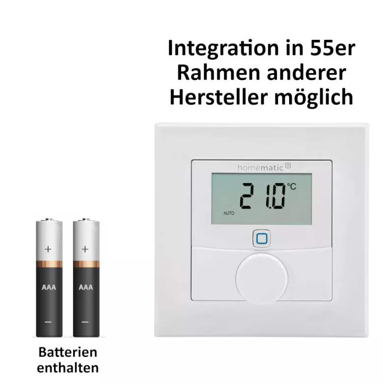 Homematic IP Erweiterungsset Wandthermostat (Bat.) - 6 Rume
