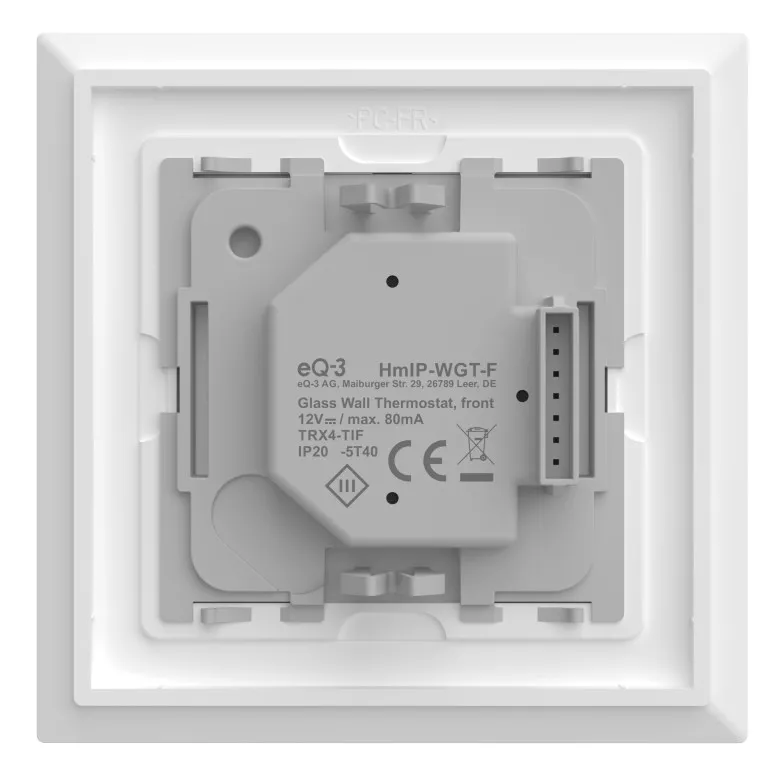 Homematic IP Glas-Wandthermostat