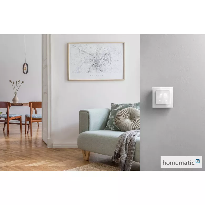 Homematic IP Glas-Wandthermostat
