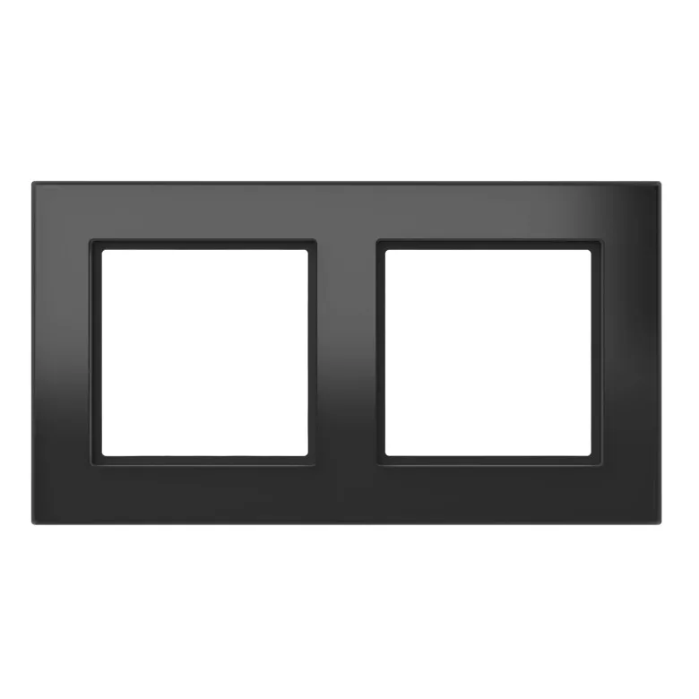 Homematic IP Glasrahmen - 2-fach - schwarz