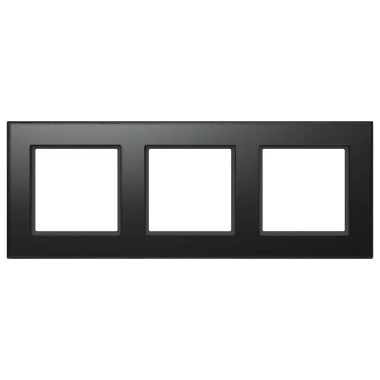 Homematic IP Glasrahmen - 3-fach - schwarz