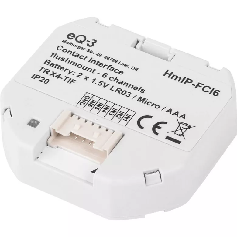 Homematic IP Kontakt-Schnittstelle Unterputz - 6-fach