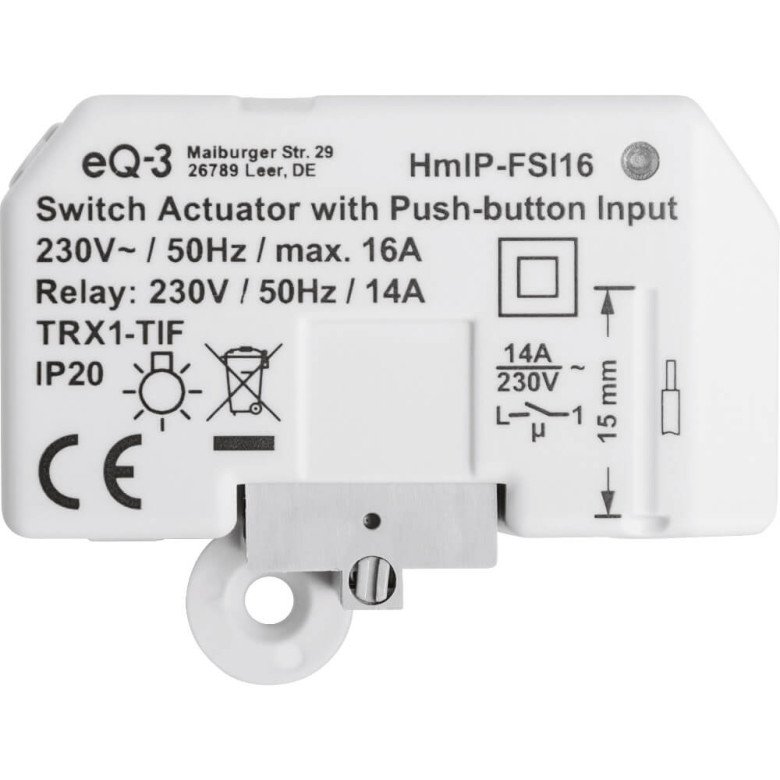 Homematic IP Schaltaktor mit Tastereingang - Unterputz