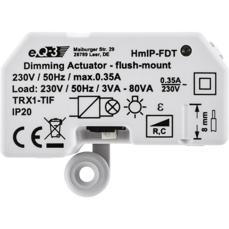 Homematic IP Dimmaktor Unterputz Phasenabschnitt