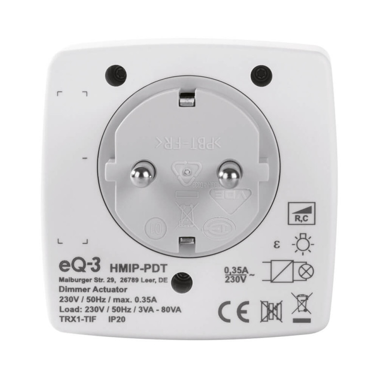 Homematic IP Dimmer-Steckdose Phasenabschnitt