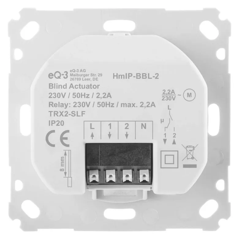 Homematic IP Jalousieaktor fr Markenschalter