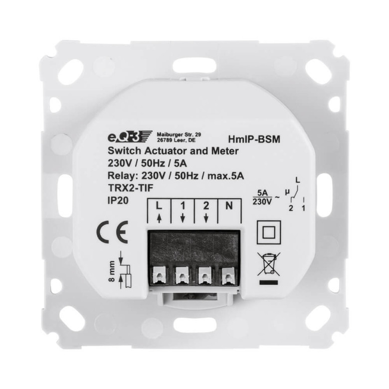 Homematic IP Schalt-Mess-Aktor fr Markenschalter