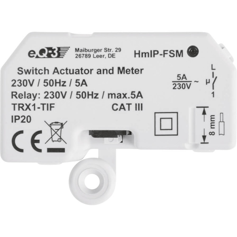 Homematic IP Schalt-Mess-Aktor Unterputz