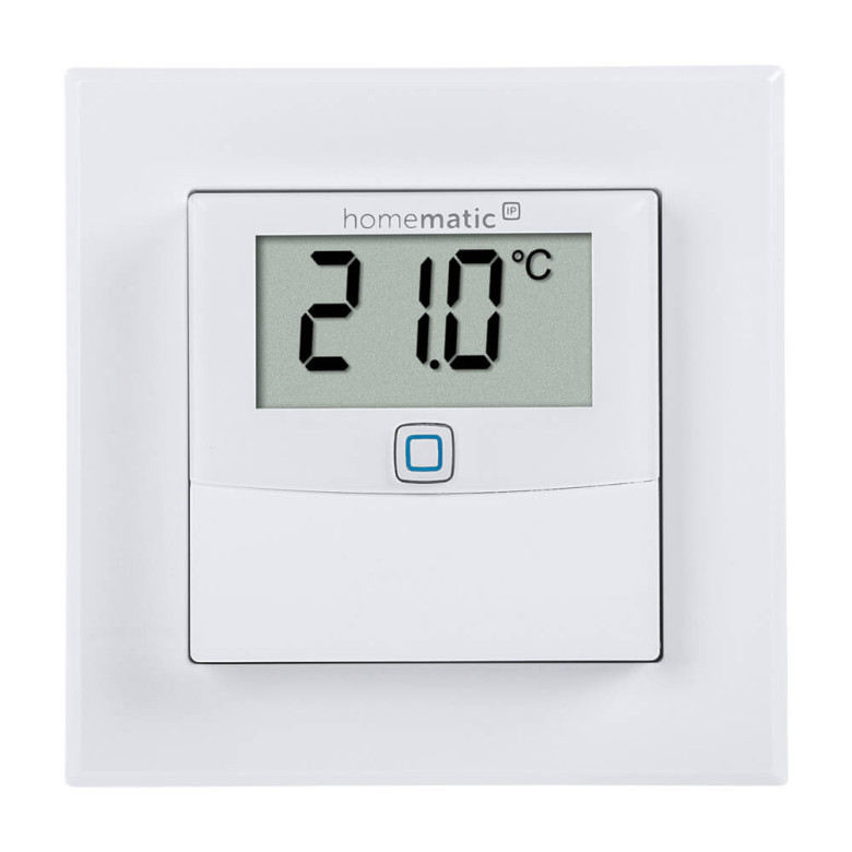 Homematic IP Temperatur- und Luftfeuchtigkeitssensor mit Display (ohne Drehrad)