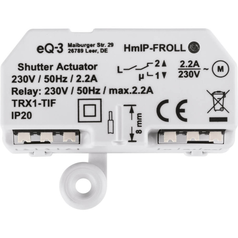 Homematic IP Rollladenaktor Unterputz