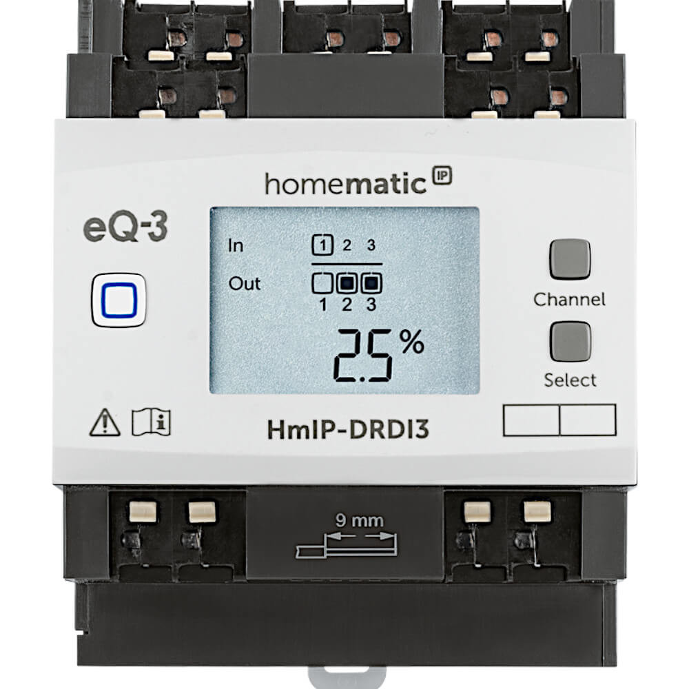 Homematic IP Dimmaktor für Hutschienenmontage