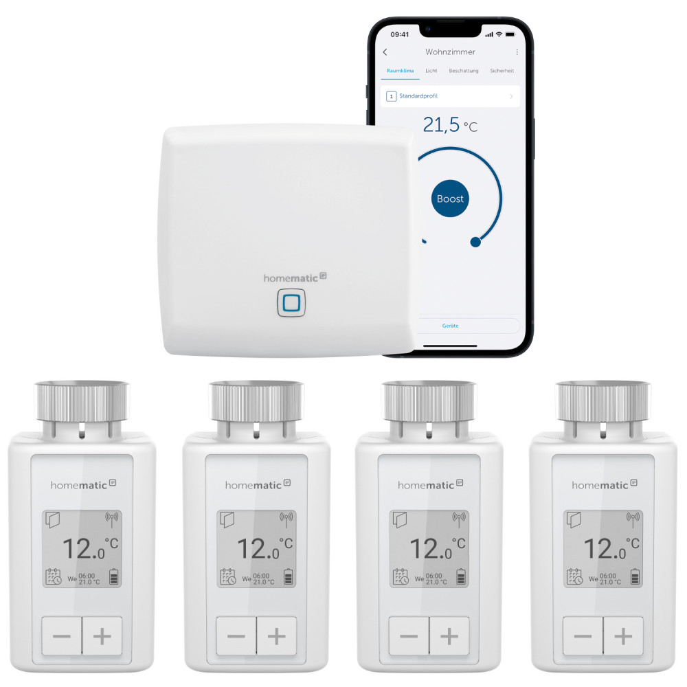 Homematic IP Flex Heizungssteuerung für 4 Heizkörper