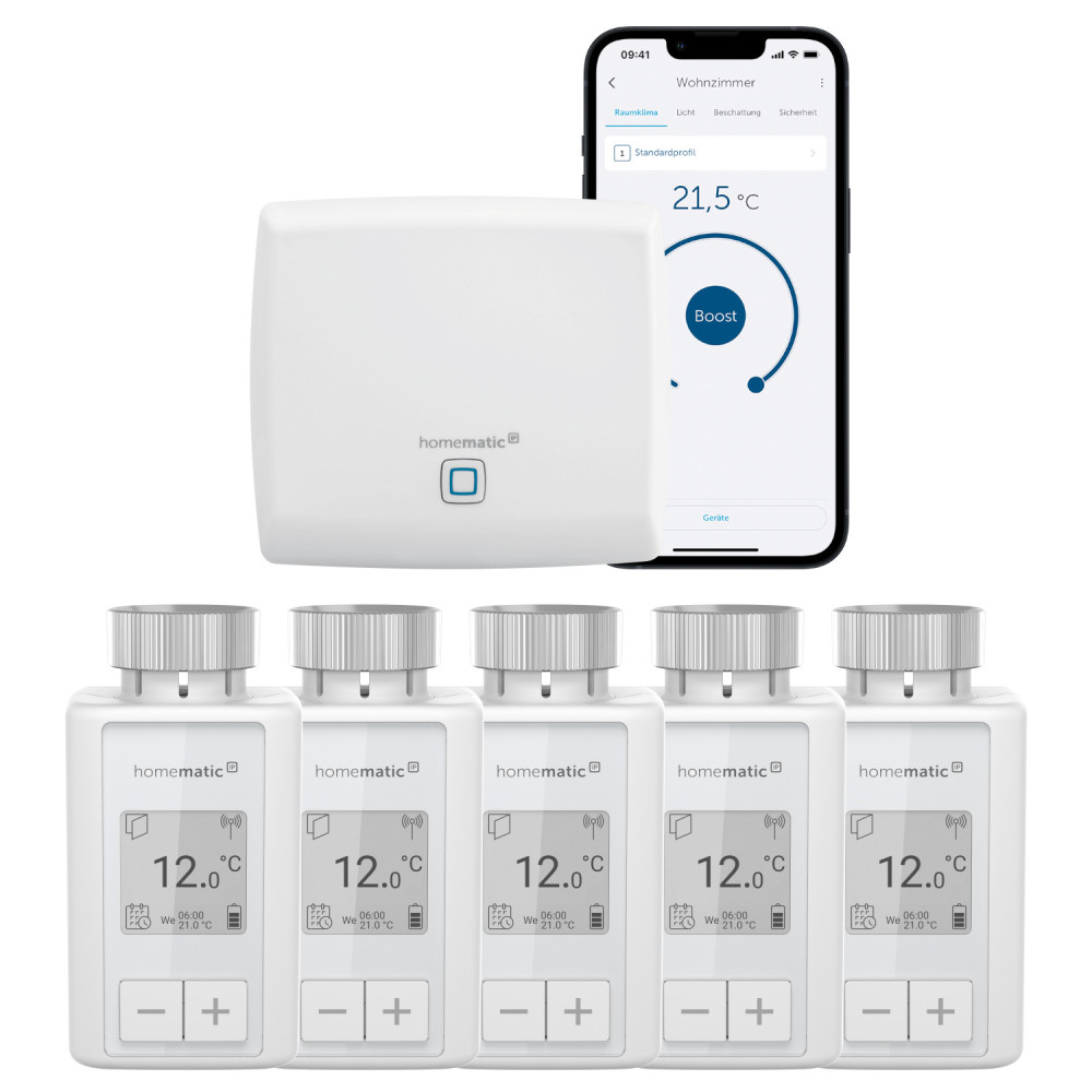 Homematic IP Flex Heizungssteuerung für 5 Heizkörper