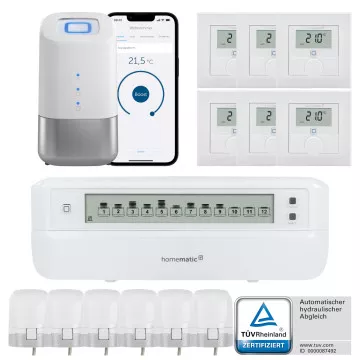 Homematic IP HCU Fußbodenheizungssteuerung motorisch für 6 Räume