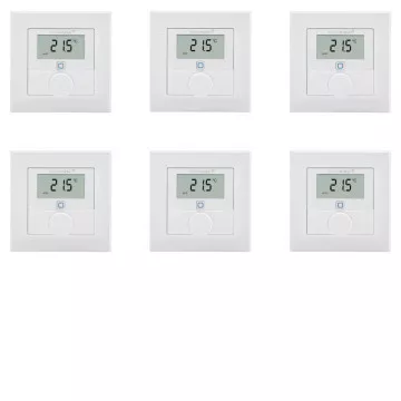 Homematic IP Erweiterungsset Wandthermostat (Bat.) - 6 Rume