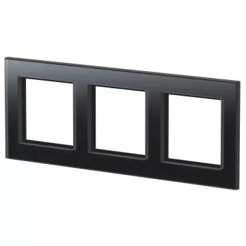 Homematic IP Glasrahmen - 3-fach - schwarz