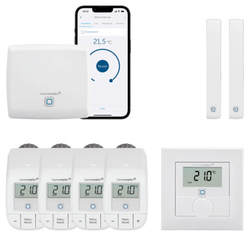 Homematic IP Heizungssteuerung BASIC mit Wandthermostat fr 4 Heizkrper