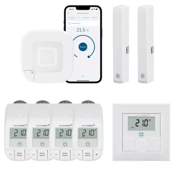 Homematic IP Heizungssteuerung BASIC mit Wandthermostat fr 4 Heizkrper