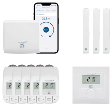 Homematic IP Heizungssteuerung BASIC mit Wandthermostat fr 5 Heizkrper