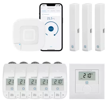 Homematic IP Heizungssteuerung BASIC mit Wandthermostat fr 5 Heizkrper