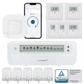 Homematic IP Fußbodenheizungssteuerung motorisch für 5 Räume