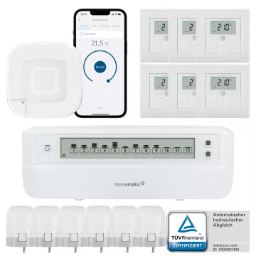 Homematic IP Fußbodenheizungssteuerung motorisch für 6 Räume