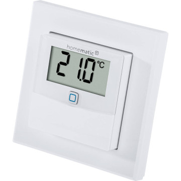 Homematic IP Temperatur- und Luftfeuchtigkeitssensor mit Display (ohne Drehrad)